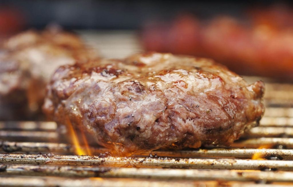 Campfire Grilled Hamburgers