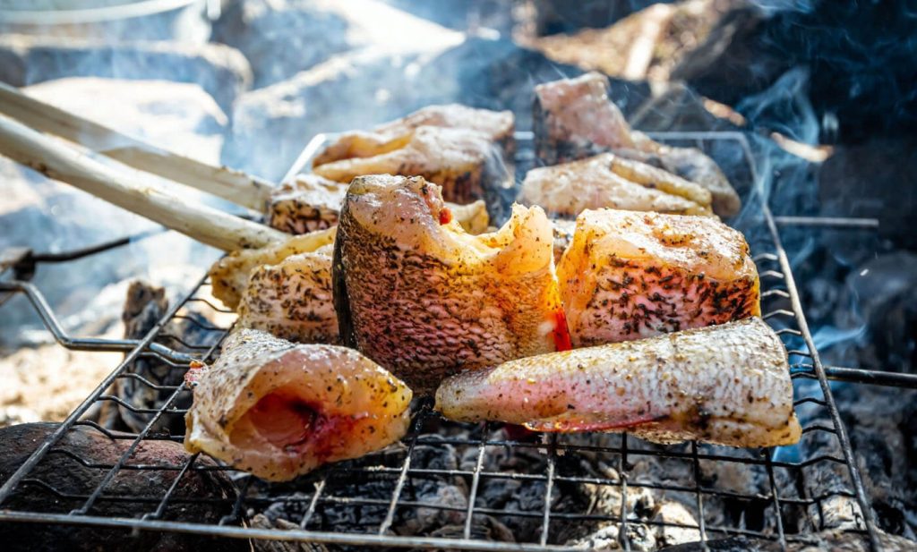 Campfire Grilled Salmon