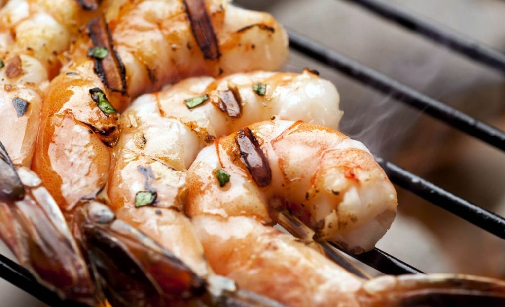 Campfire Grilled Shrimp