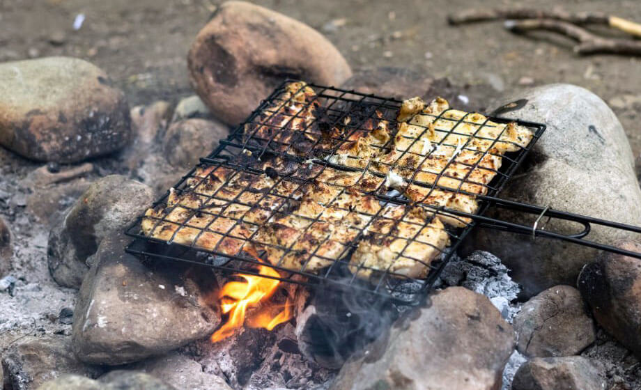 Campfire chicken breast