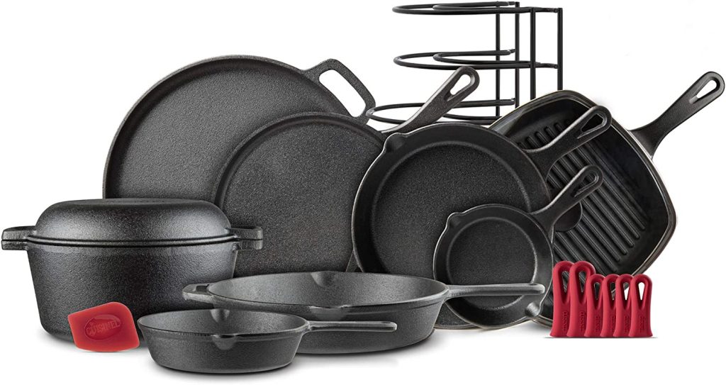 Cuisinel Cast Iron Cookware 11 Pcs