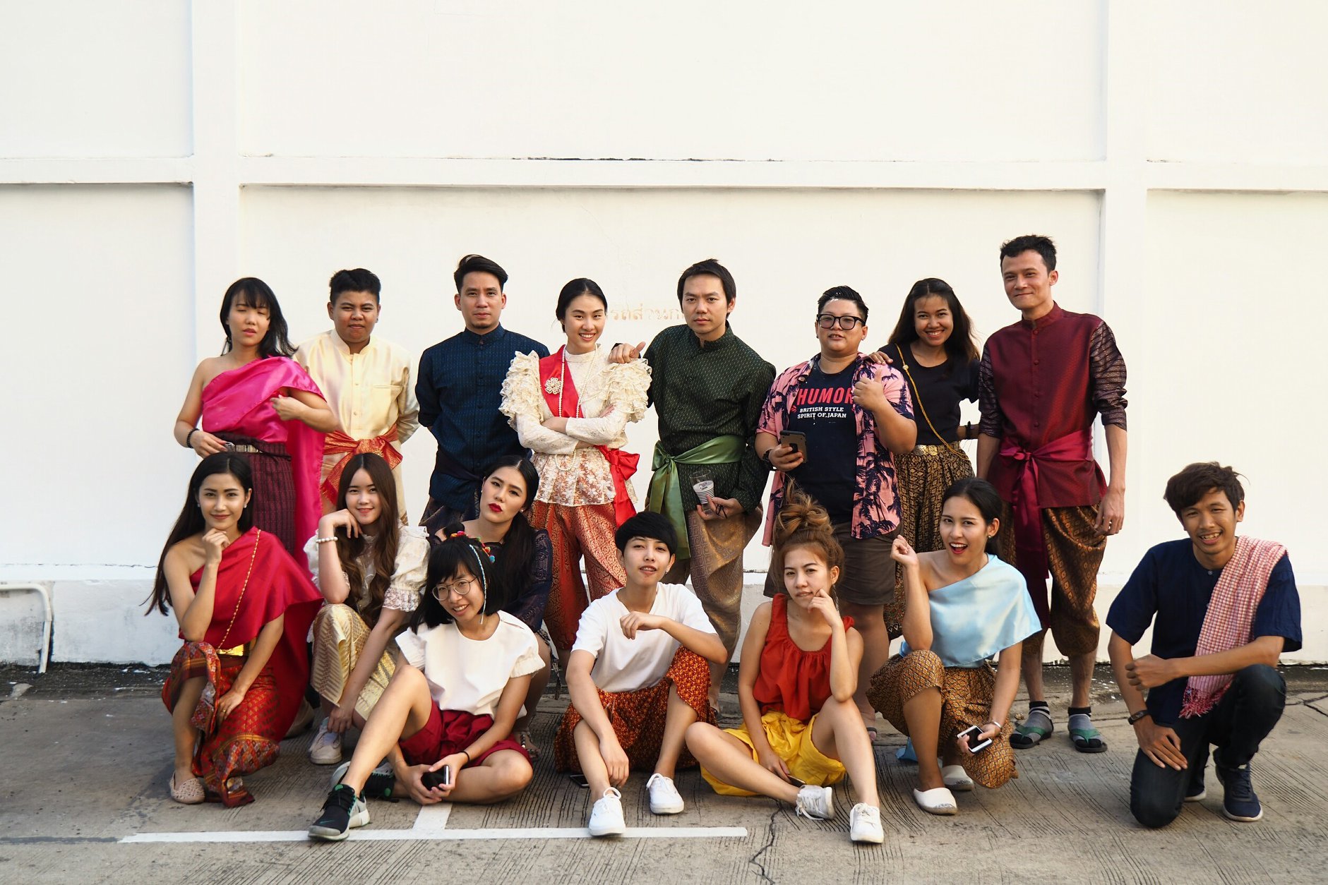 Group Photo. Somewhere in Chenon Road, Bangkok, Thailand