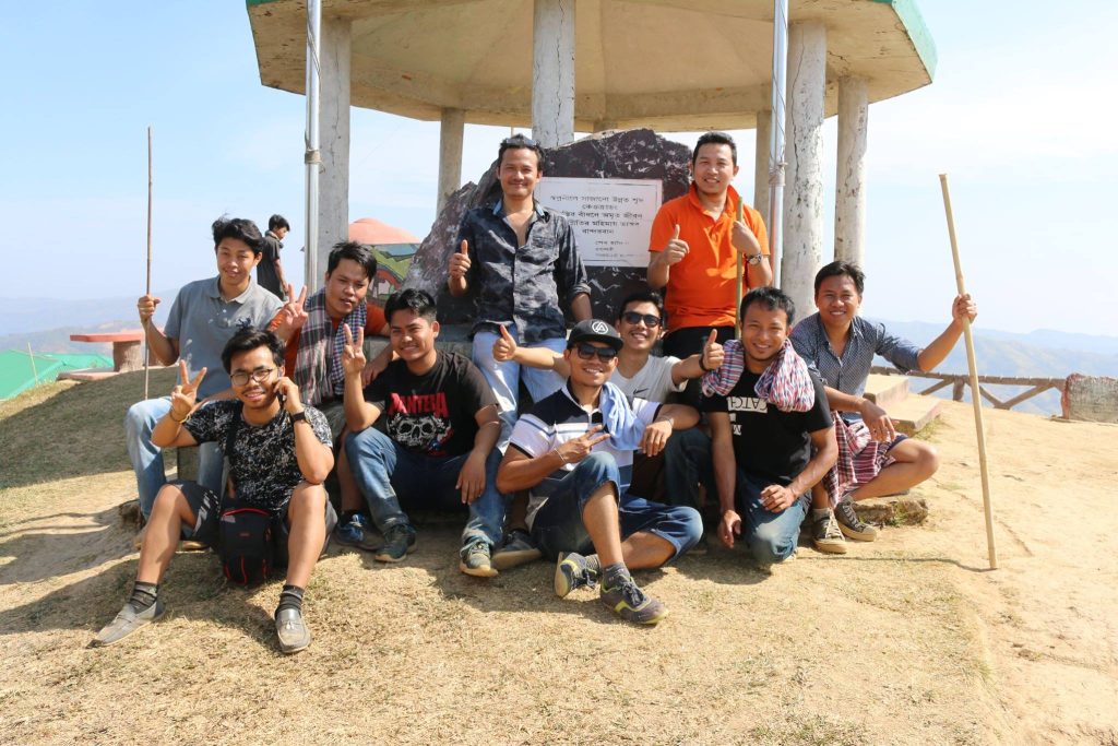 At Kewkradong. The highest mountain in Bangladesh
