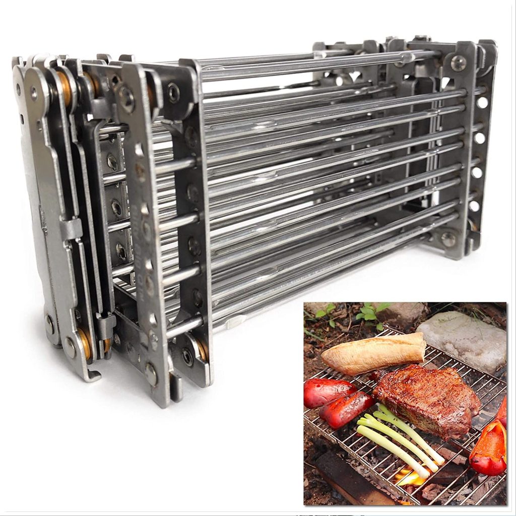 Bitty Big Q316 Stainless Steel Portable Campfire Grill grate