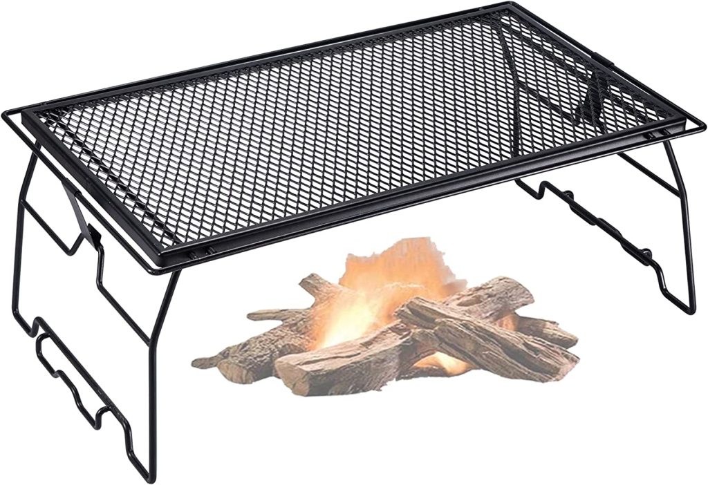 CAMPINGMOON Steel Foldable Campfire Grill