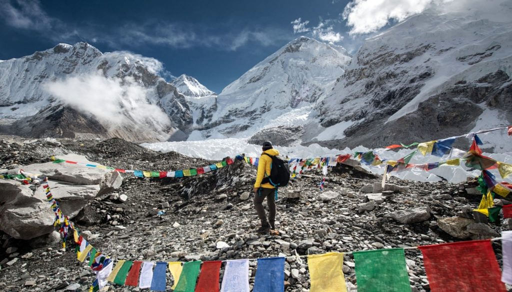 Tibetan Prayer Flags at Everest Base Camp, Nepal