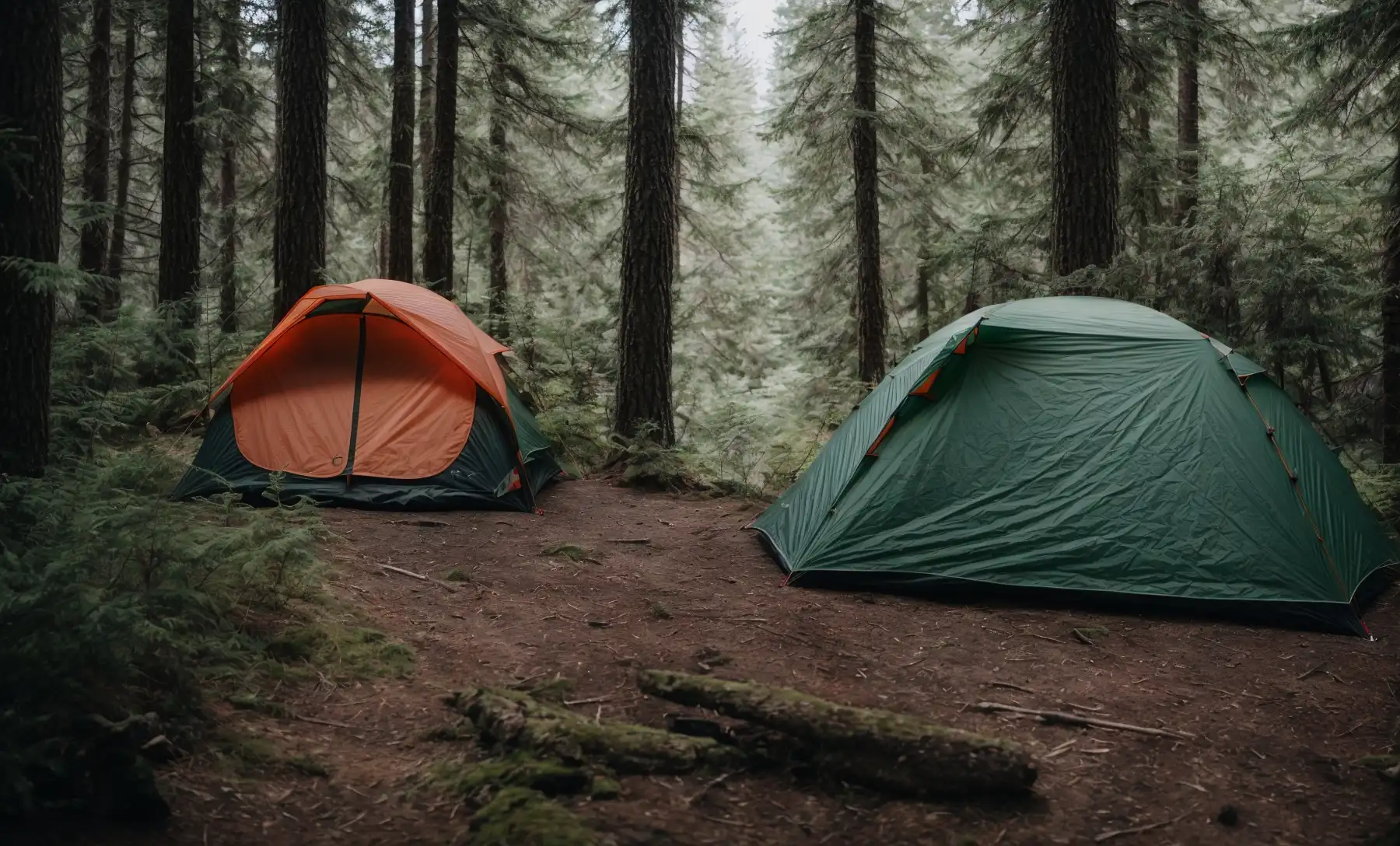 A Backpacking Tent with a Camping Tent