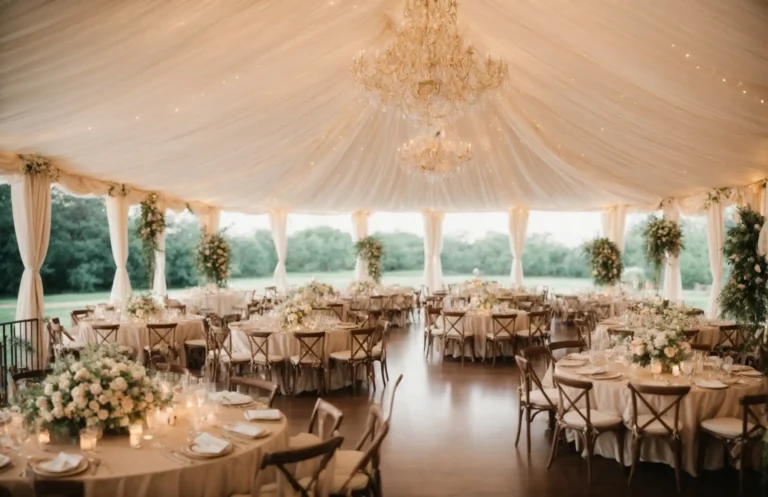 How Many Tables And Chairs Can Fit under a 20x20 Tent