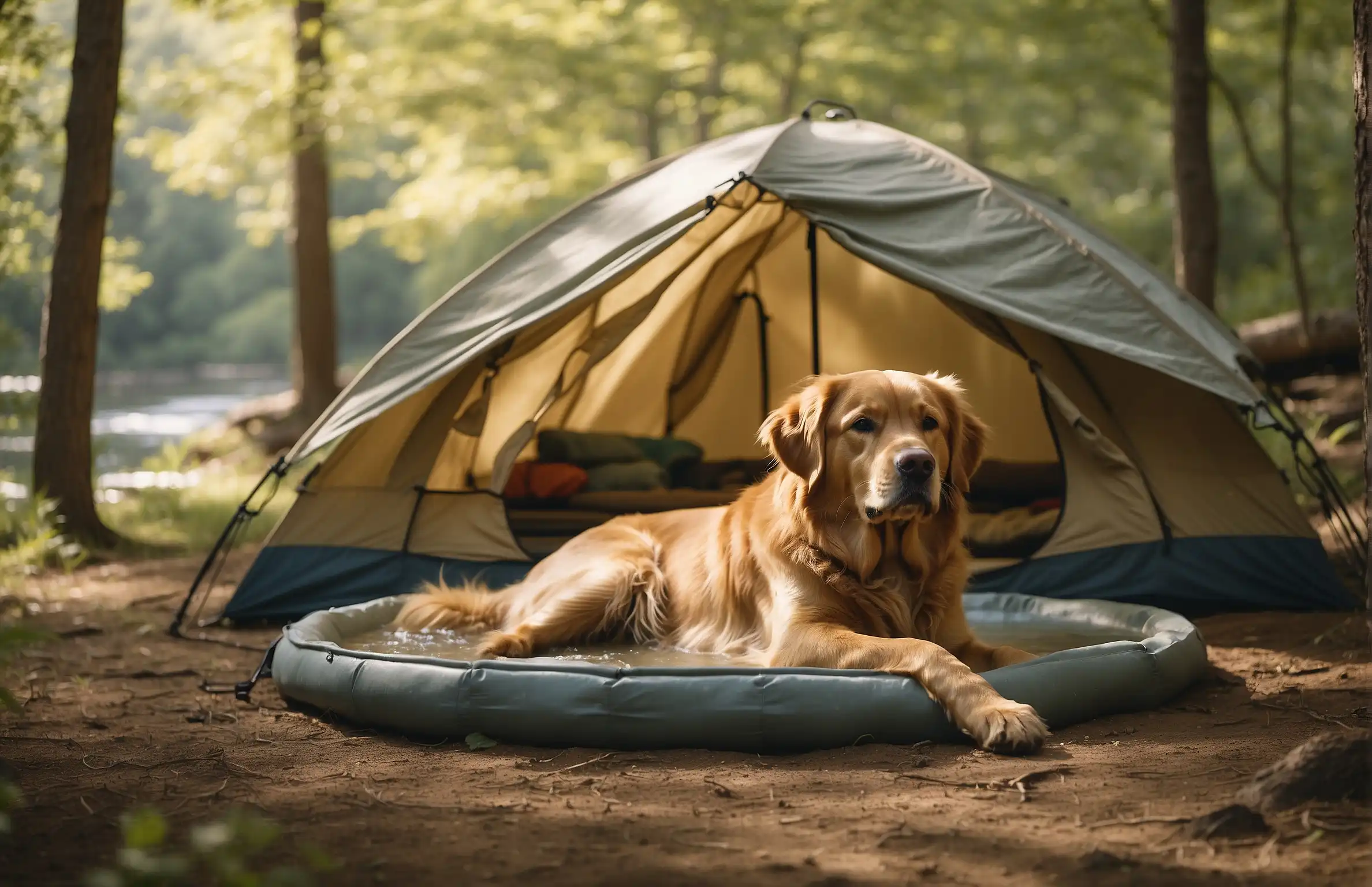 Keep Dogs Cool While Camping