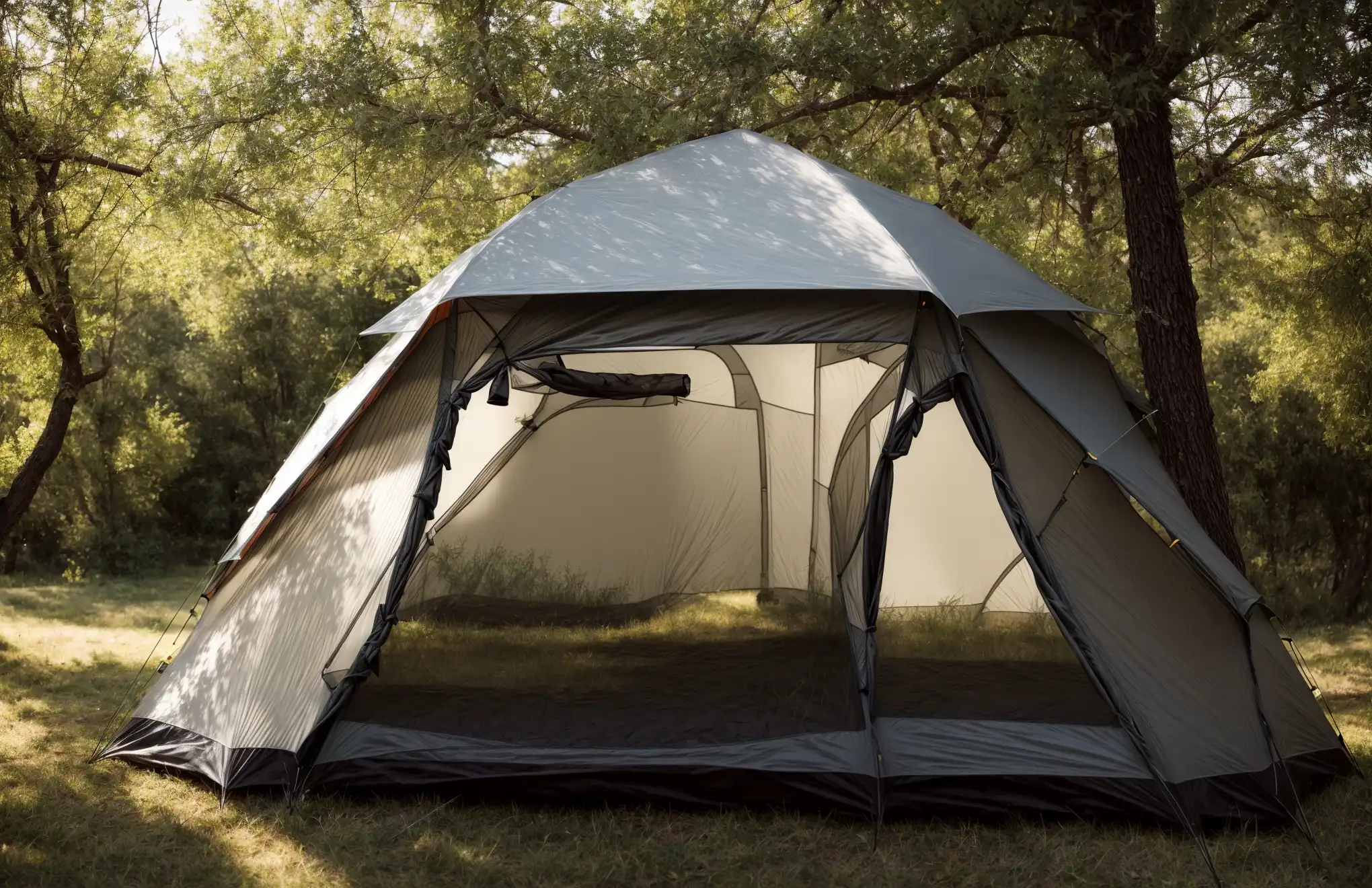 a tent ingeniously cooled without electricity