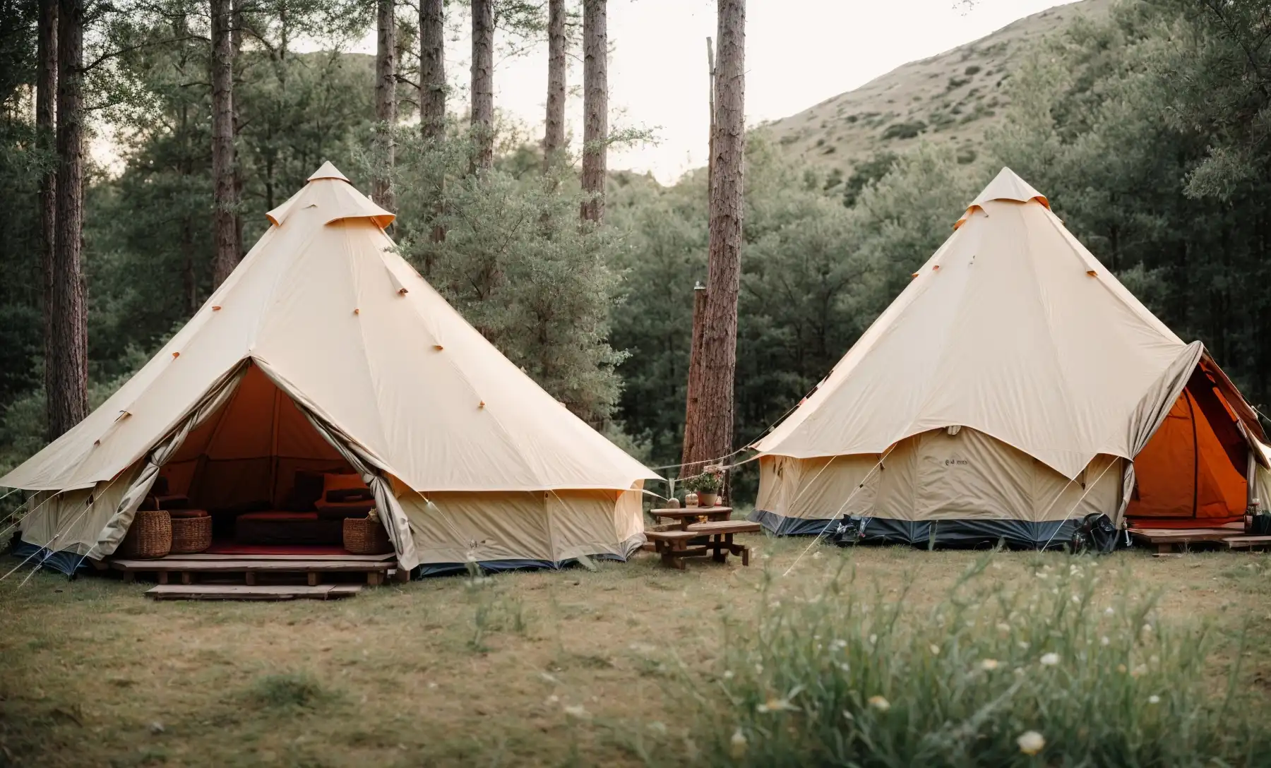 Bell Tent and a Yurt