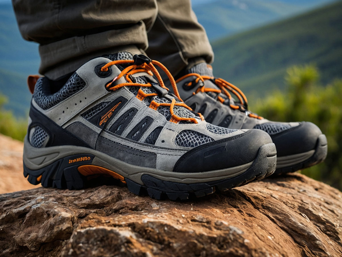 Hiking shoes focusing on weight and breathable materials