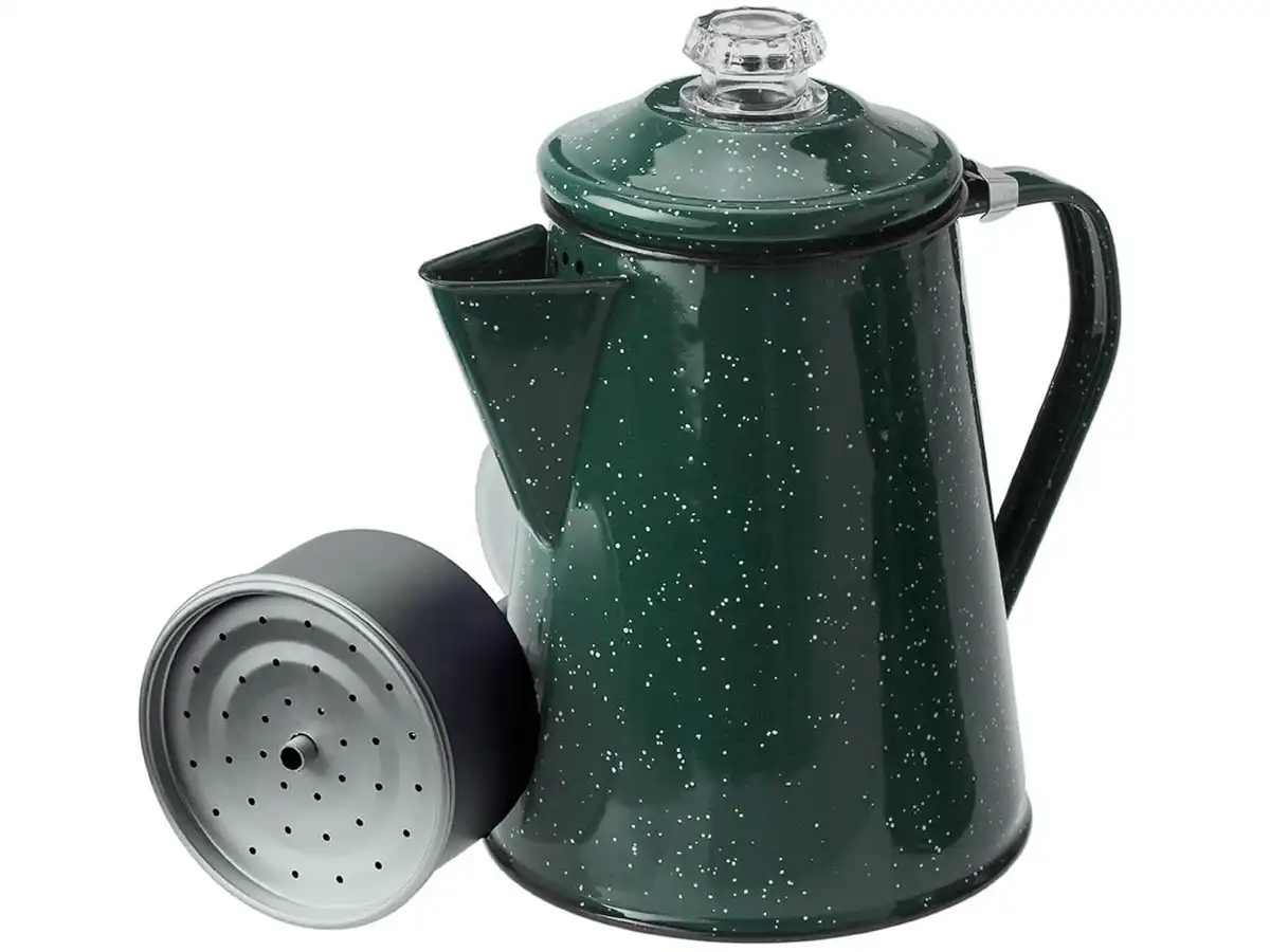 GSI Outdoors Enamelware Campfire Coffee Boiler Kettle