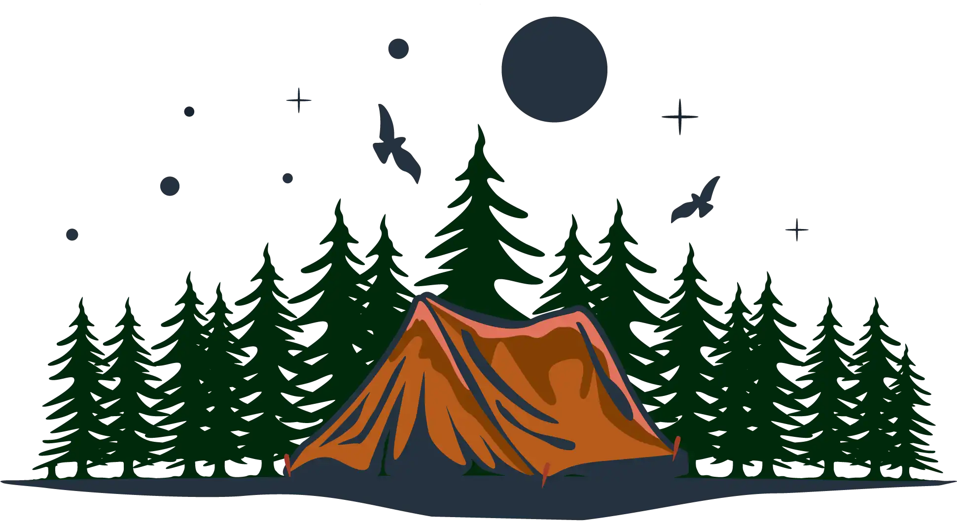 camping illustration