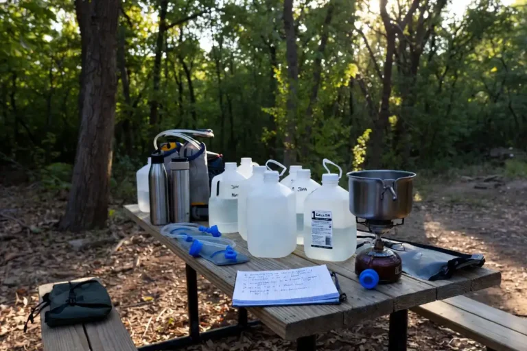 water containers for camping per person planning
