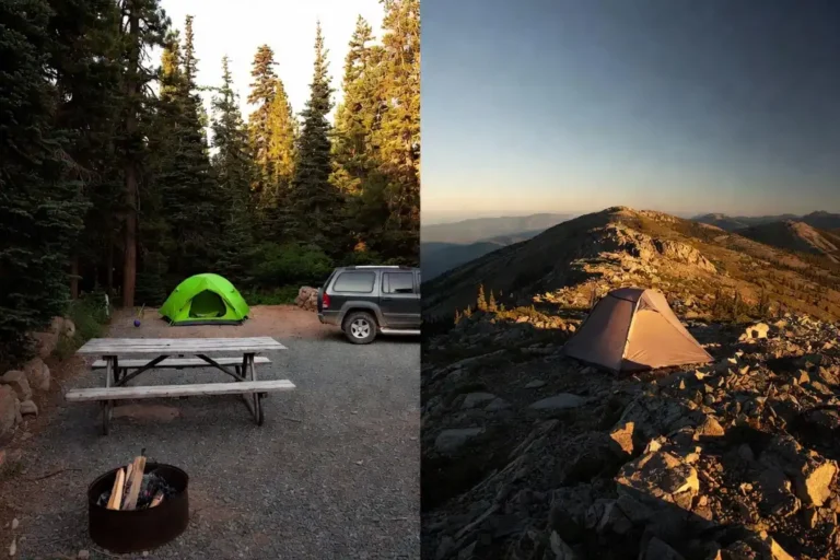 Campground vs Backcountry Campsite