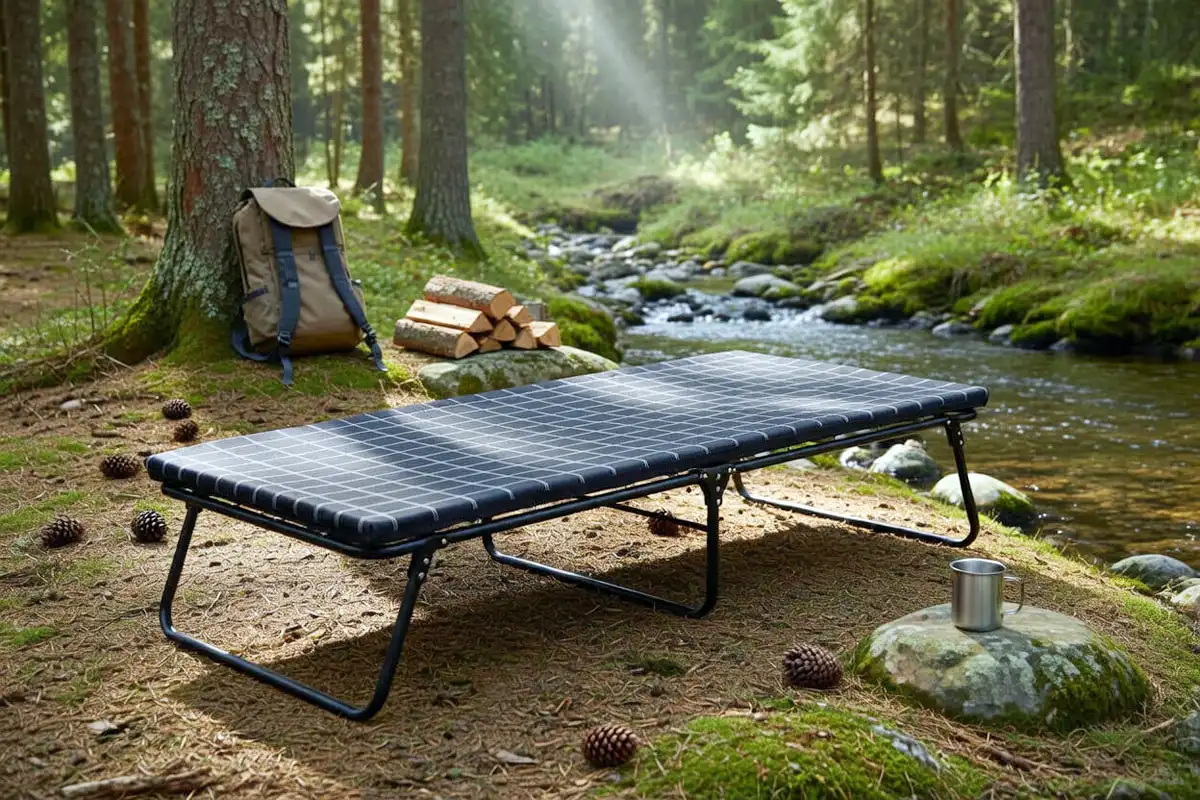 Coleman ComfortSmart Big & Tall Cot with Mattress Pad, Folding Steel Camp Bed with Plush Pad for Comfortable Sleeping, Great for Camping, Lounging, Elevated Sleeping