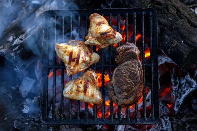 Cook Meat Over a Campfire Safely