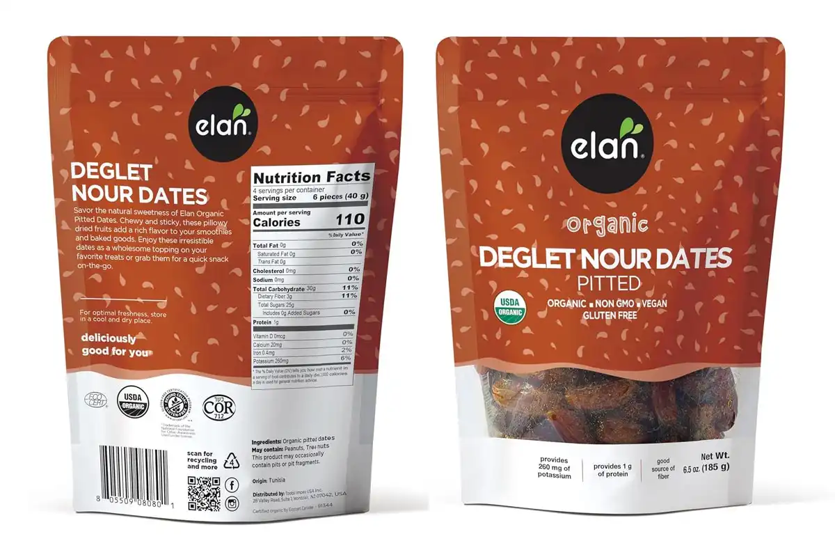 Elan Organic Pitted Dates