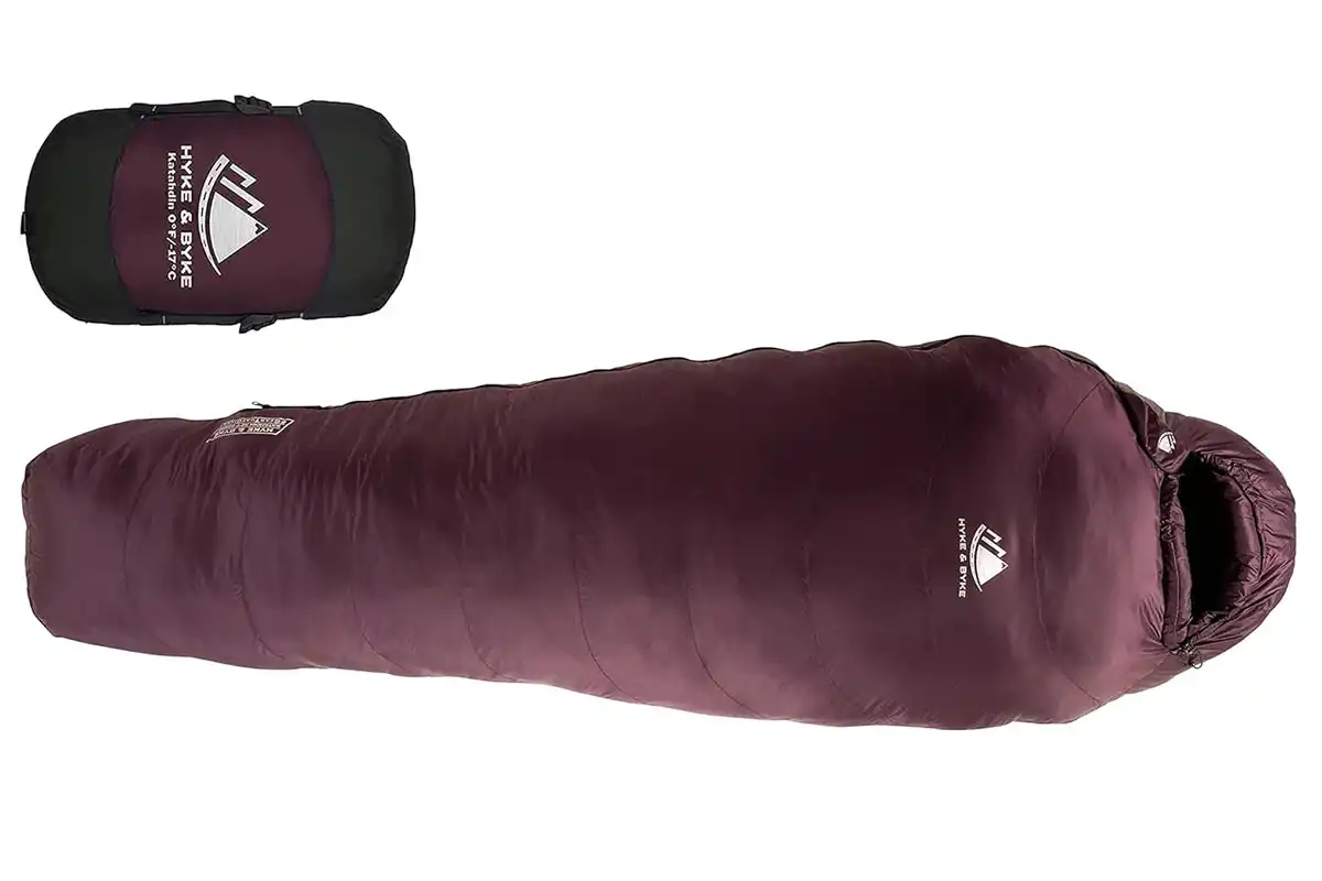 Hyke & Byke Katahdin 0°F Cold Weather Mummy Hiking & Backpacking Sleeping Bag Hyke & Byke Katahdin 0°F Cold Weather Mummy Hiking & Backpacking Sleeping Bag