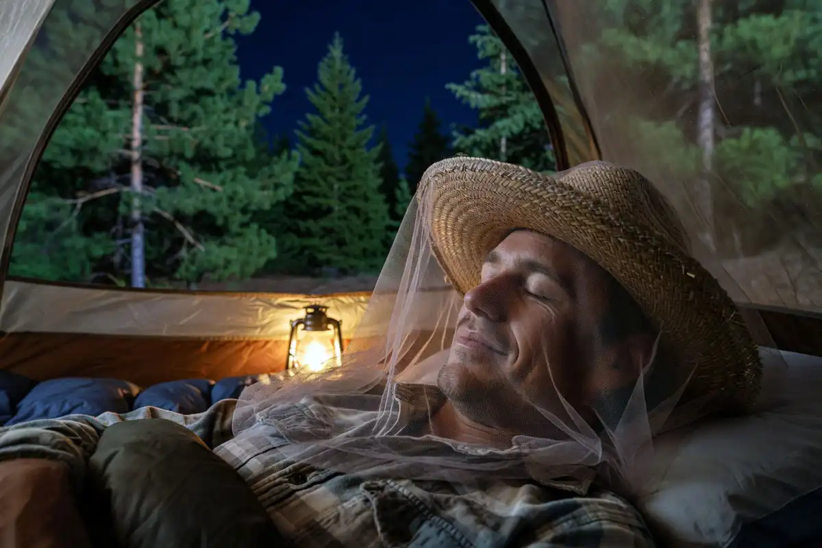 Keep Bug Net Off Head and Face While Sleeping