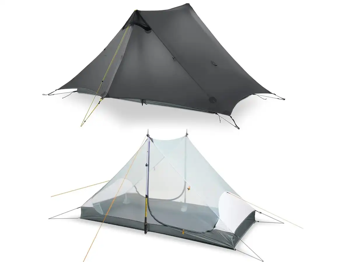 LANSHAN Ultralight Tent 3-Season Backpacking Tent for 2 Person