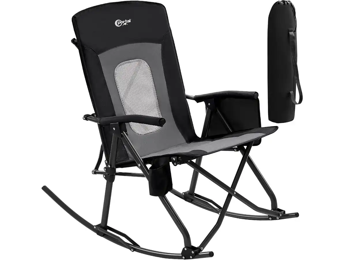 PORTAL Oversized Folding Rocking Camping Chair