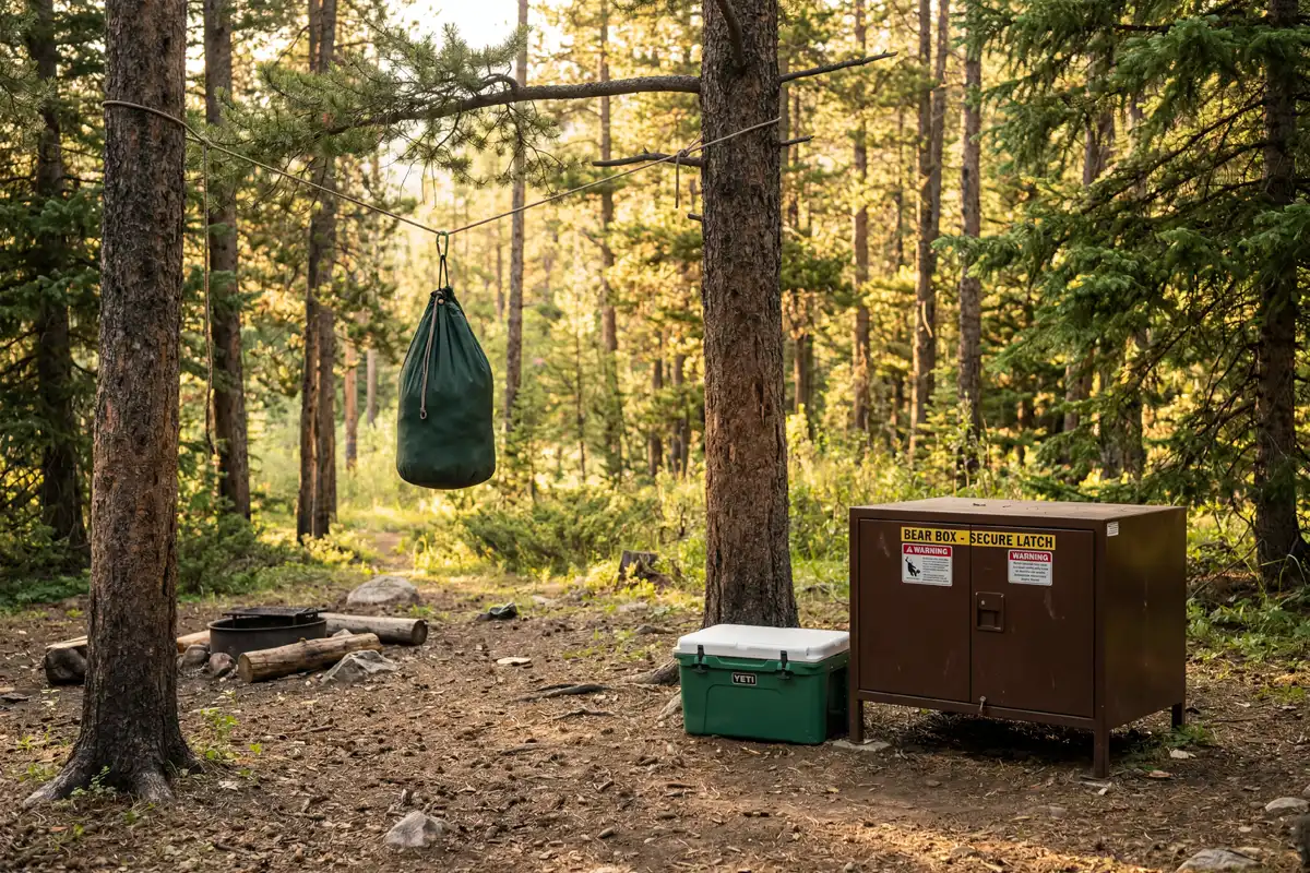 Store Food Safely at Camp Without Attracting Wildlife
