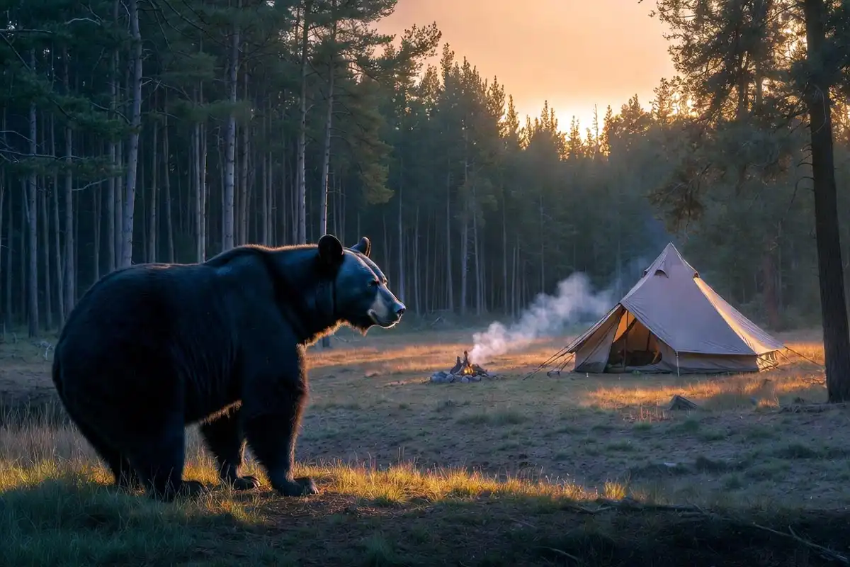 What to Do If Encounter a Black Bear at Campsite