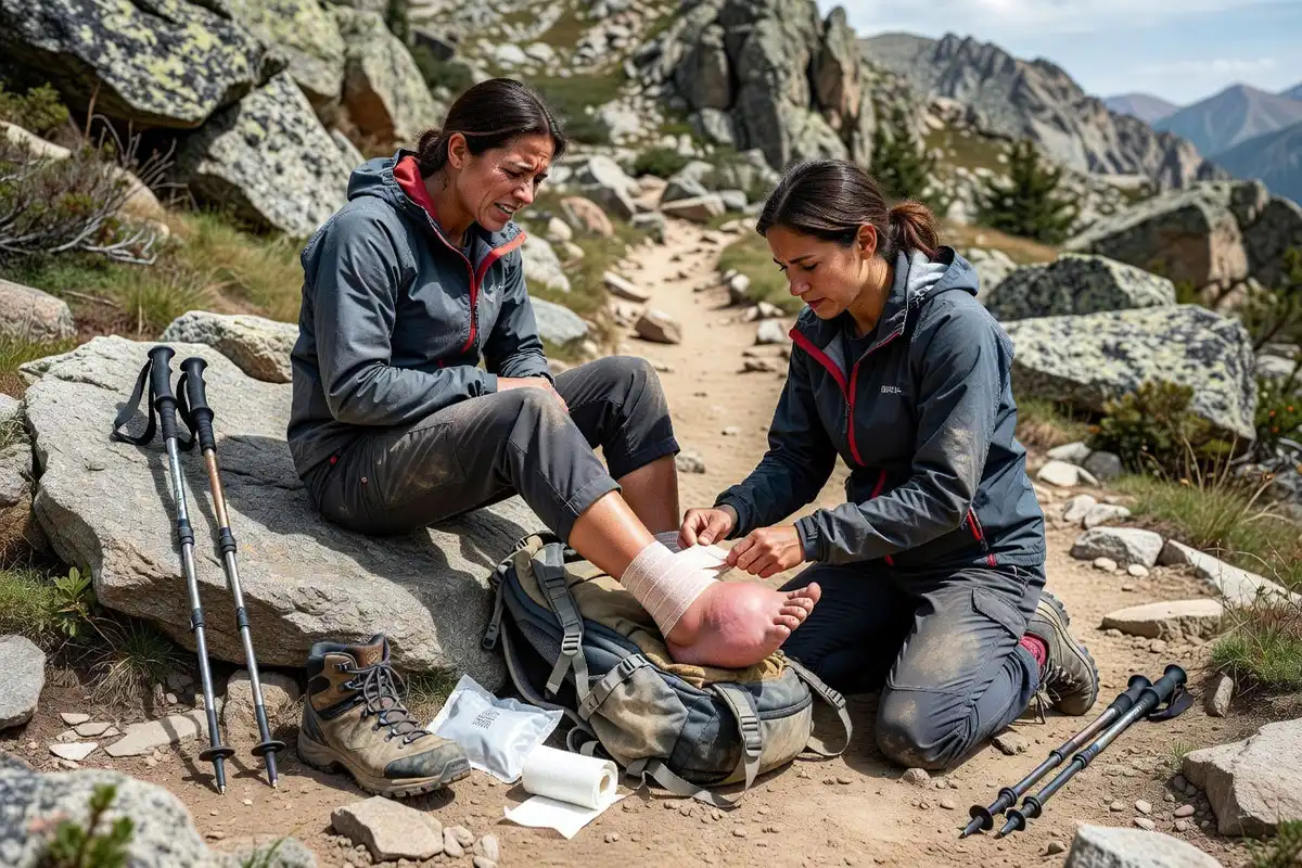 Trail First Aid for an Ankle Sprain