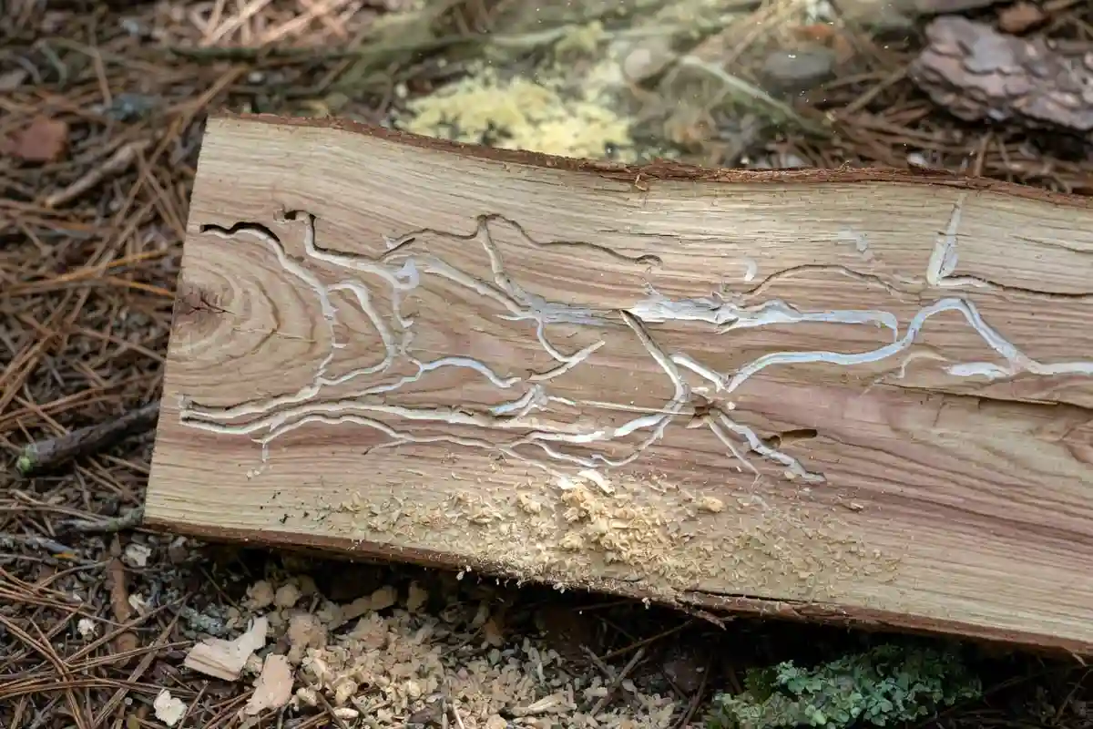 Termites in firewood look like