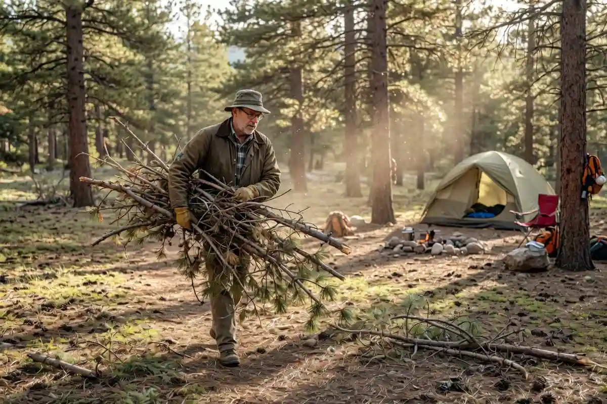 Find Firewood While Camping