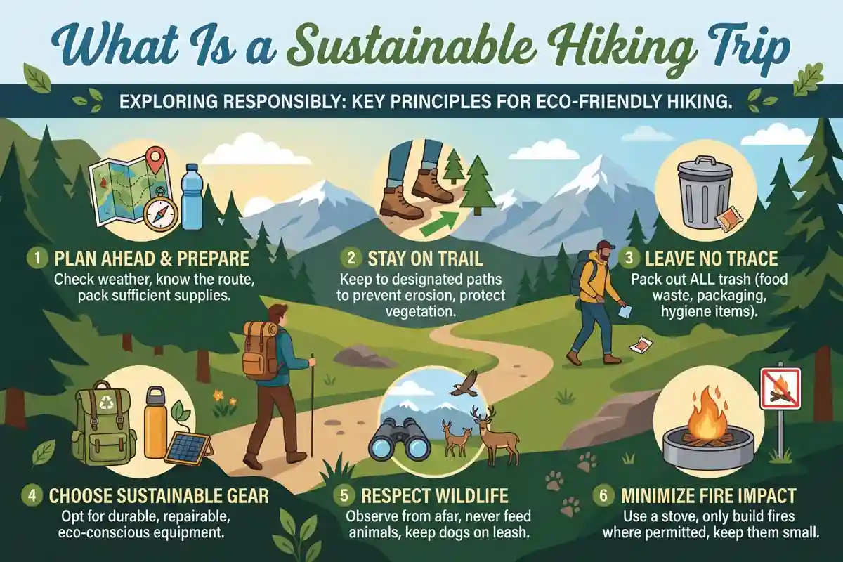 What exactly is sustainable hiking trip