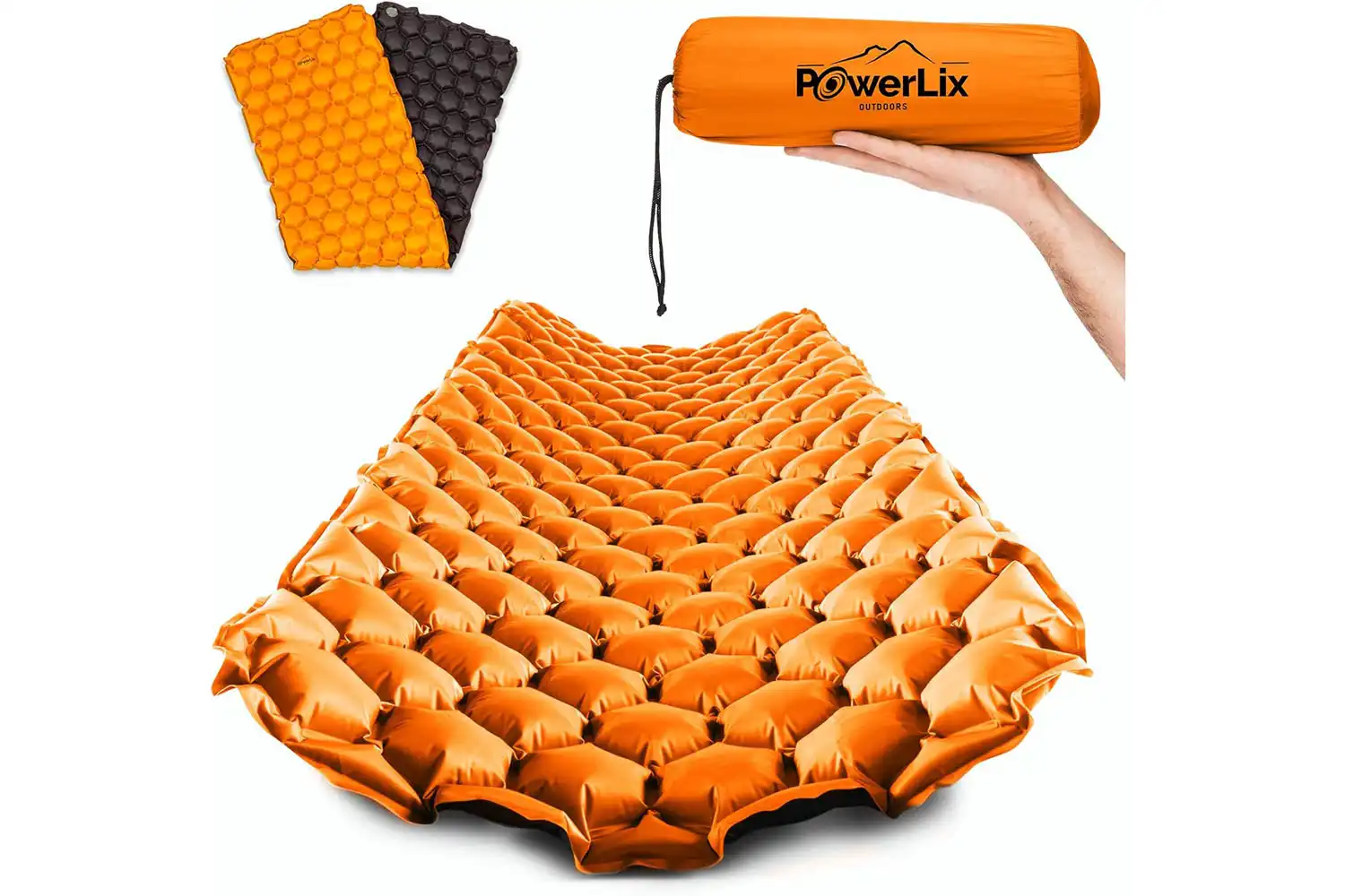 POWERLIX Ultralight Inflatable Camping Sleeping Pad POWERLIX Ultralight Inflatable Camping Sleeping Pad
