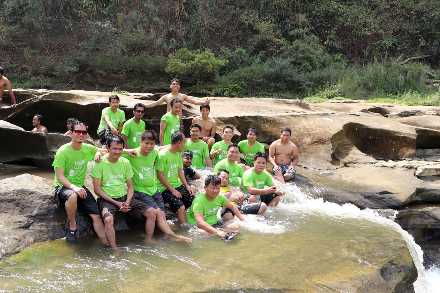 Nafakhum Waterfall in Remakri, Bandarban, Bangladesh