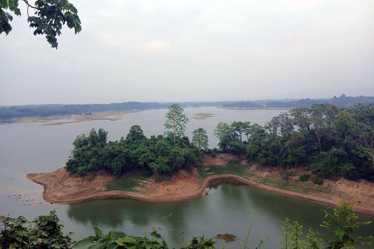 Kaptai Lake Winding Shoreline Rangamati
