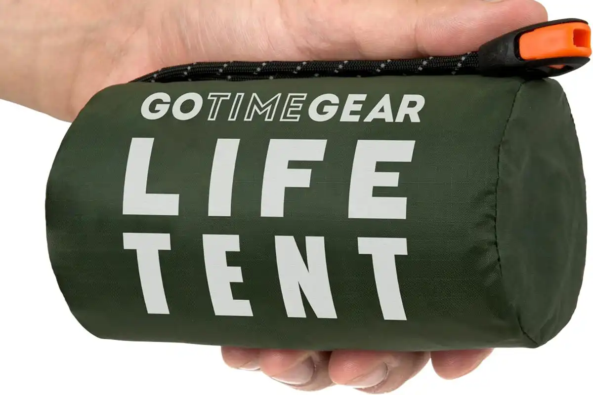 Go Time Gear 2 Person Mylar Emergency Shelter Tube Tent Go Time Gear 2 Person Mylar Emergency Shelter Tube Tent
