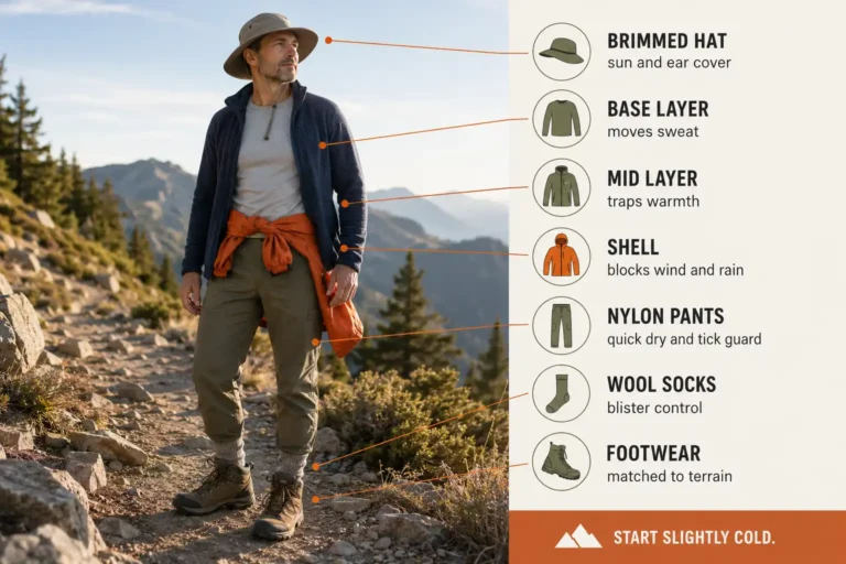 What to Wear Hiking to Stay Dry, Warm, and Blister Free