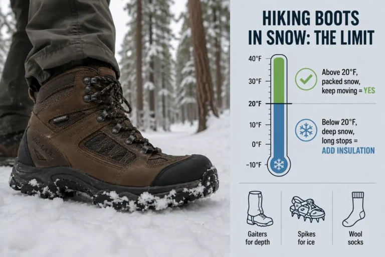 Can You Wear Hiking Boots in Snow? Limits, Gear, and Fixes