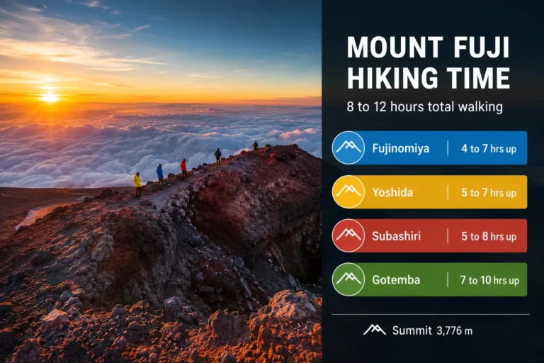 How Long Does It Take to Hike Mount Fuji? 2026 Trail Times