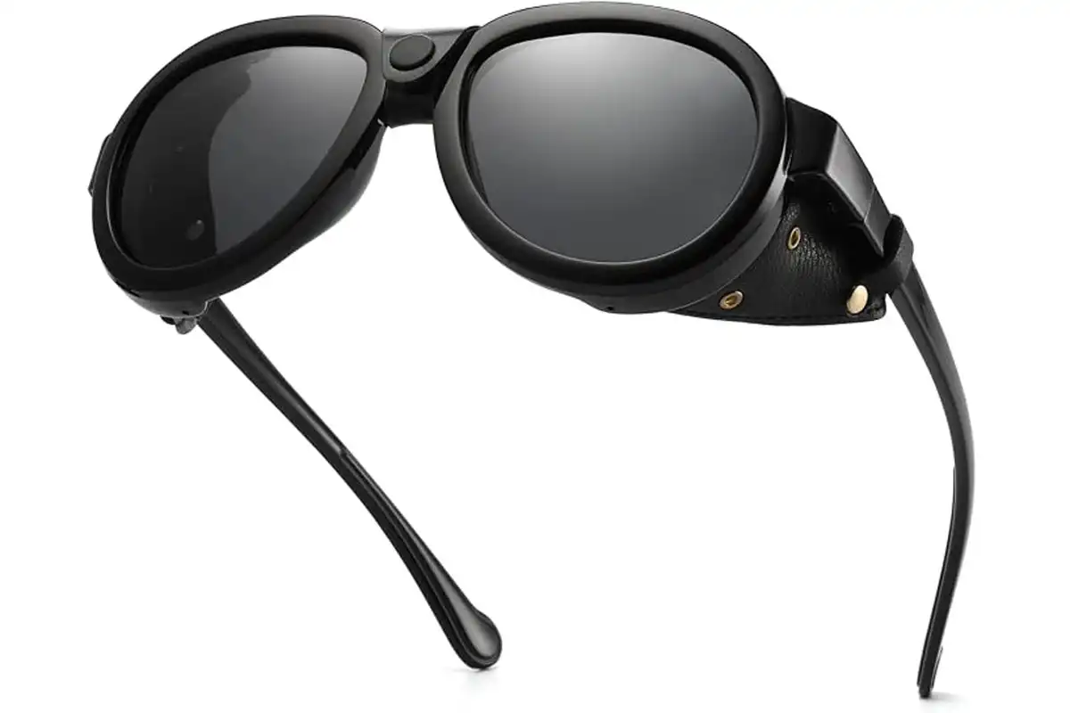 Retro Aviator Steampunk Polarized Sunglasses Retro Aviator Steampunk Polarized Sunglasses